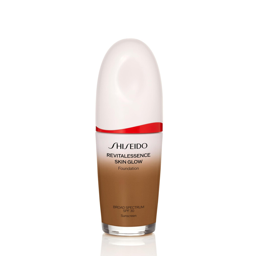 Shiseido RevitalEssence Skin Glow Foundation SPF 30  510 Suede - Buildable  Medium Coverage - 24-HR Hydration & 12-HR Wear - Transfer  Crease & Fade R