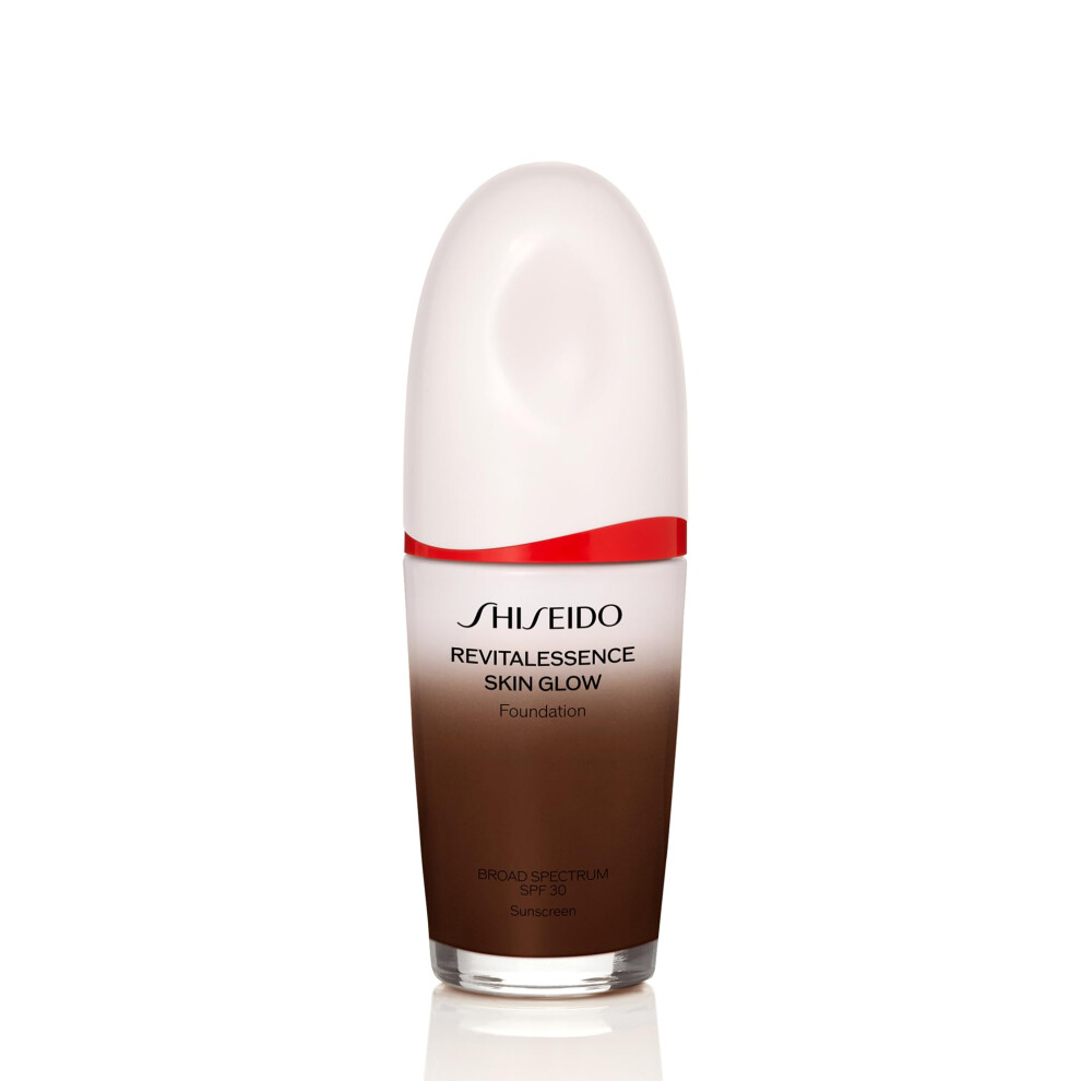 Fond de teint Shiseido RevitalEssence Skin Glow SPF 30 560 Obsidian - Couvrance moyenne modulable - Hydratation 24 h et tenue 12 h - R   sistant au