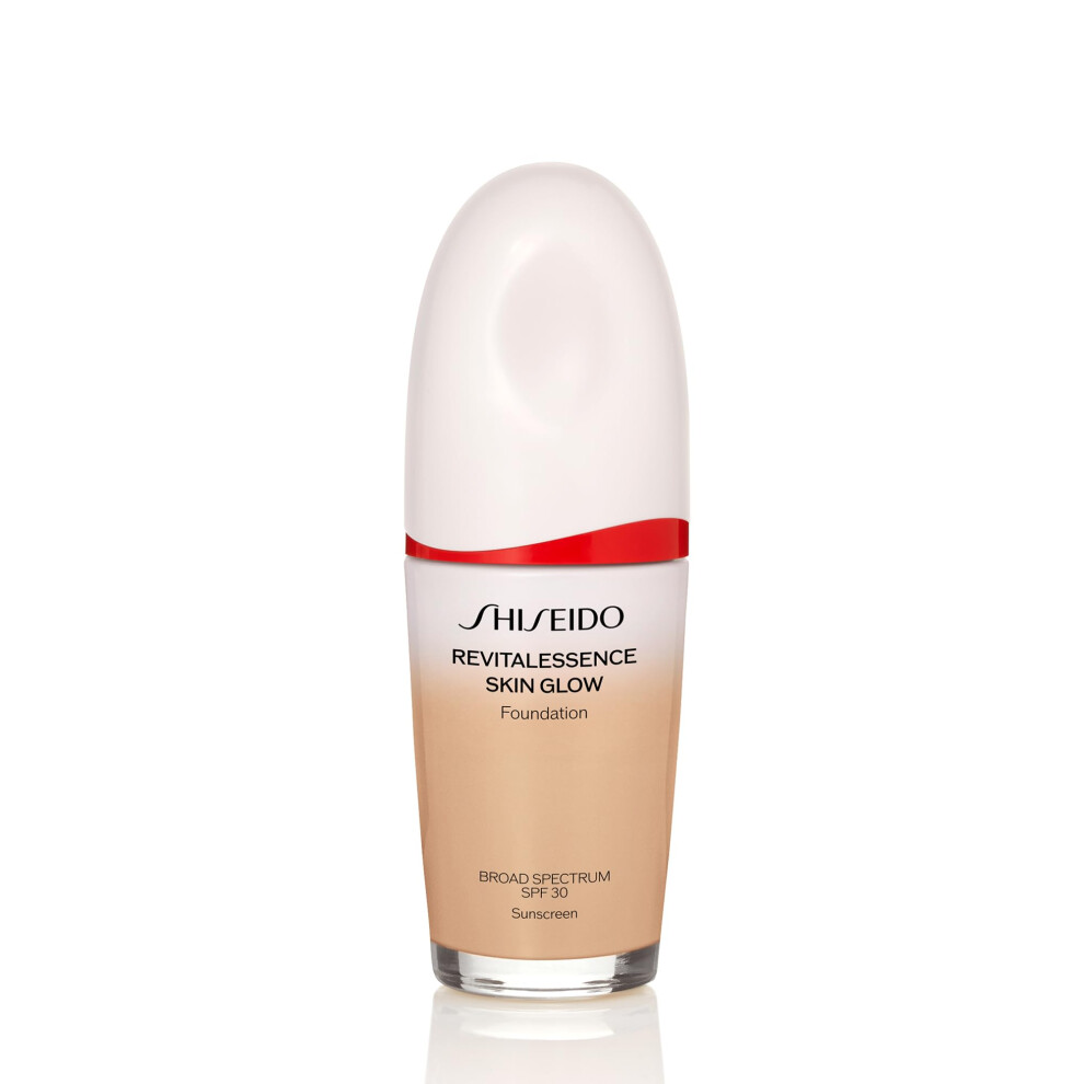 Shiseido Revitalessence Skin Glow Foundation Spf 30 240 Quartz - Buildable Medium Coverage - 24-Hr Hydration & 12-Hr Wear - Transfer Crease & Fade