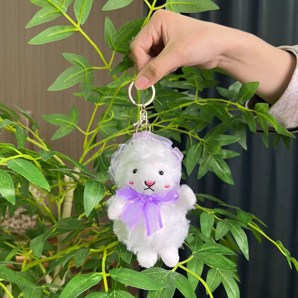 (Purple Gold) Sheep Mini Enchanting Plush Toy Keychain Cute Soft Doll Short Plush-image-OPC-PGTFVSQ-NEW