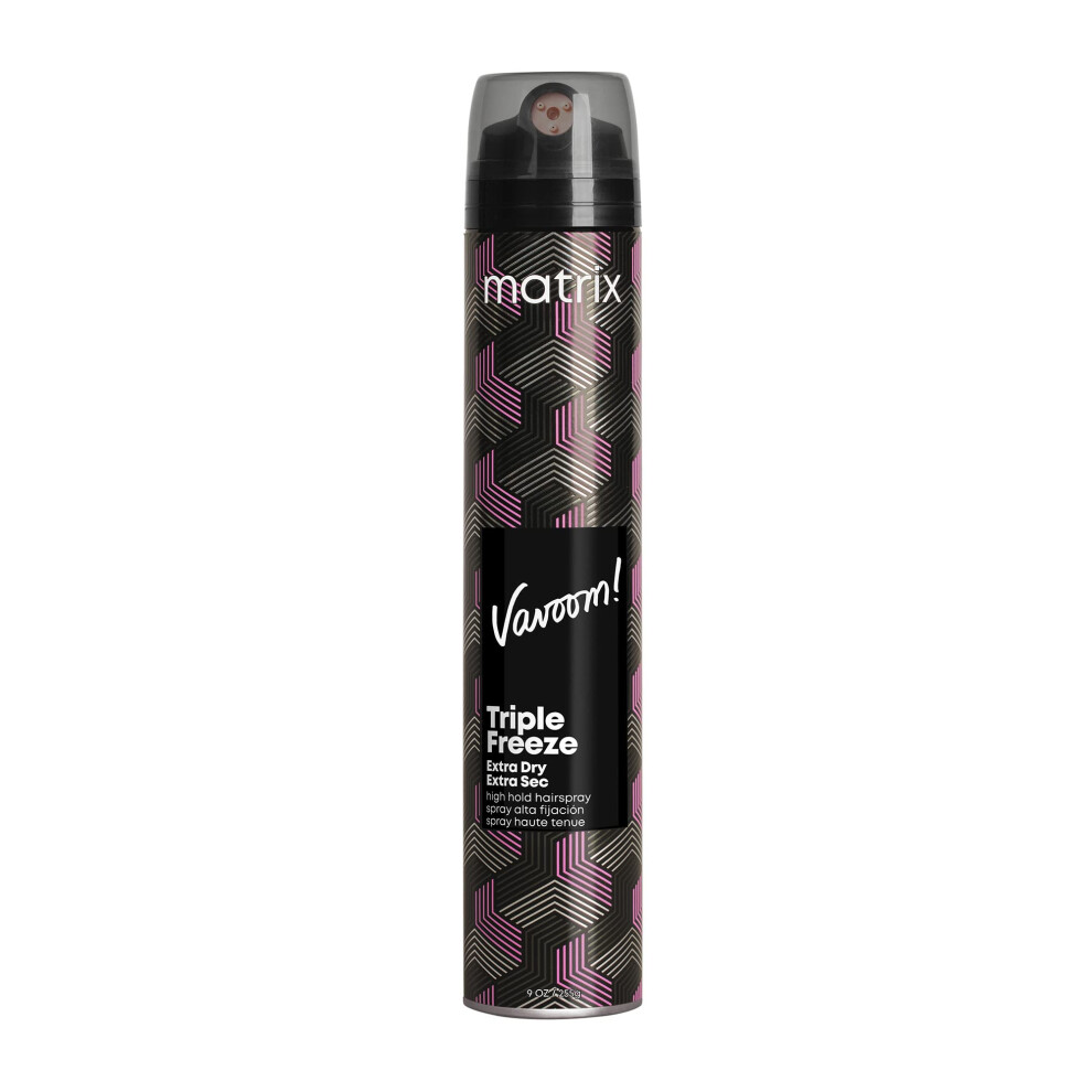 Matrix Vavoom Triple Freeze Extra Dry Hairspray | Adds Volume and Lift | Fast-Drying  24 Hour Hold | Humidity Resistant | 9 Oz