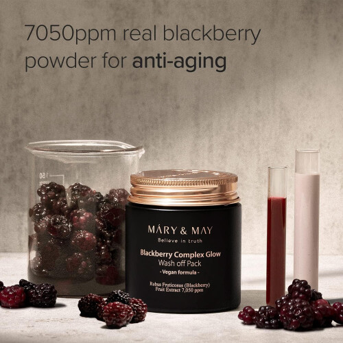Mary & May, Pack à Rincer Éclat Complexe Mûre, 4,4 oz (125 g) 2