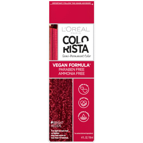 L’Oréal Paris LOréal Paris Colorista Ημι-Μόνιμο Χρώμα Μαλλιών για Ξανθά ή Μελαχρινά Μαλλιά, Κόκκινο