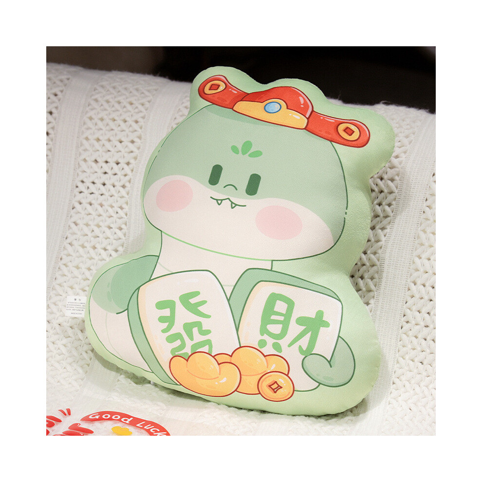 (Color E) Cartoon Double Printed Face Year Of The Snake Throw Pillow Mascot Cushion Toy-image-OPC-PGTFWNN-NEW