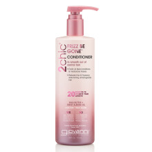 GIOVANNI 2chic Frizz Be Gone Conditioner - Anti-Frizz Natural Hair Smoothing Formula with Shea Butter & Sweet Almond Oil Macadamia Paraben Free Col
