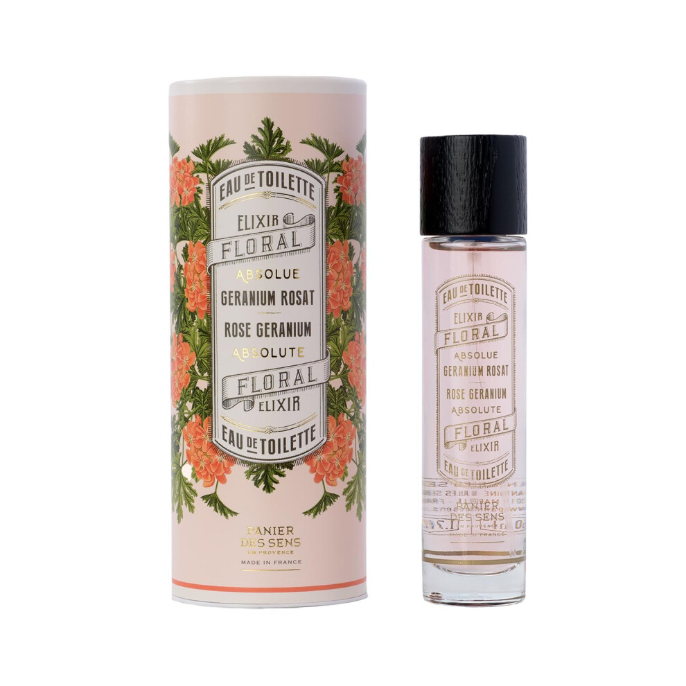 Panier Des Sens Light - Rose Geranium Eau De Toilette - Perfume For Women - Natural & Floral Fragrance - Hair & Body - Gift For Women Made In France