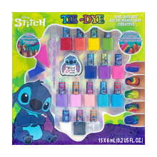 Townley Girl Disney Stitch, 15-teiliges Nailart-Aktivitats-Make-up-Set auf Wasserbasis, inkl. Nagellack, Nagelburste und Nagelfeilen, fur Partys,