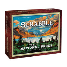 USAOPOLY Scrabble: National Parks | Ages 8+ | 2-4 Players | 1 Set  Brown