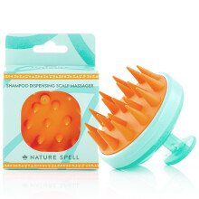 Nature Spell Shampoo Dispensing Scalp Massager | Shampoo Brush Scalp Scrubber with Soft Silicone Bristles | Scalp Massager Hair Growth | Wet Hai