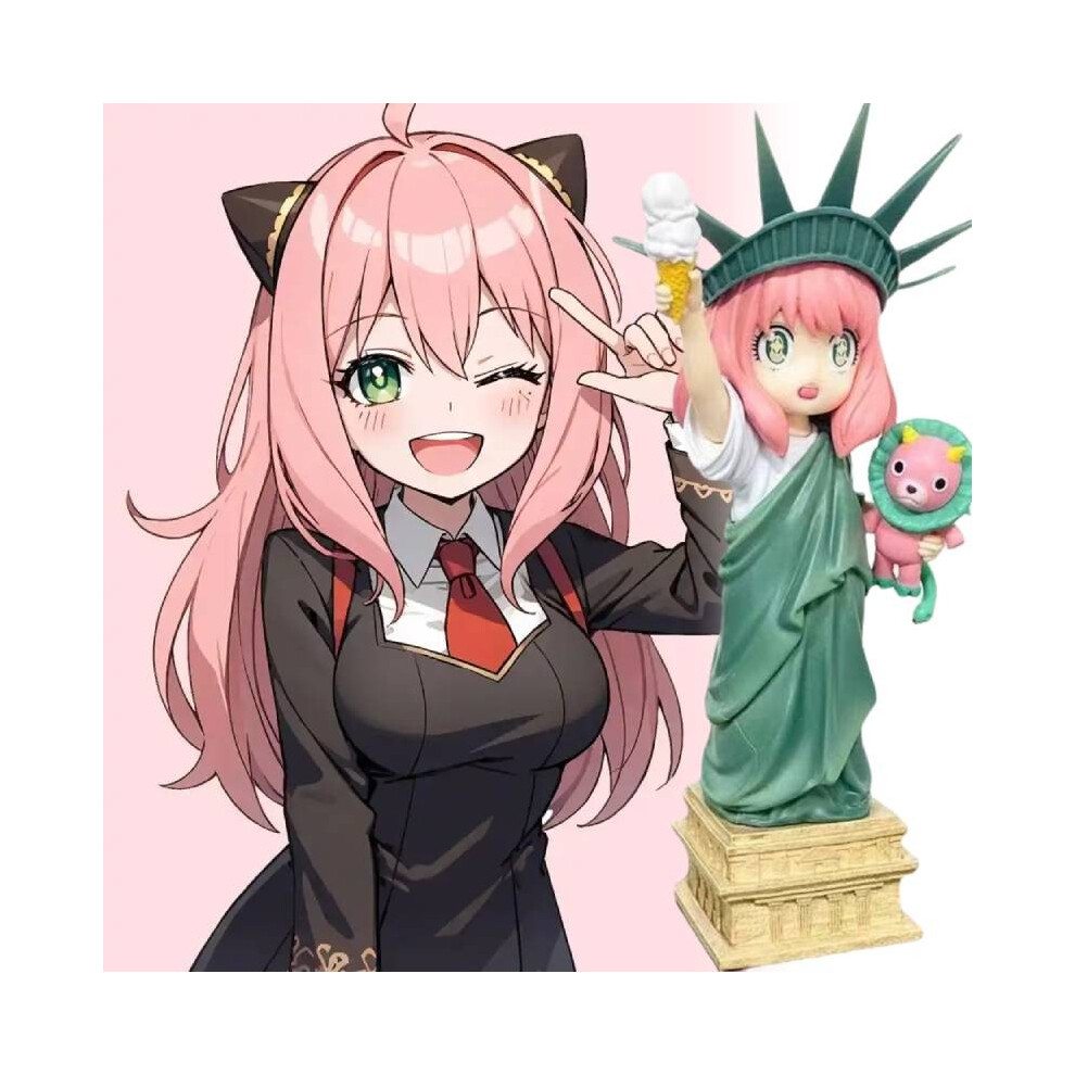 Anya Family Spy Statue Of Liberty Anime Figure Cute Cosplay Model Gift Xmas-image-OPC-PGTFYQV-NEW