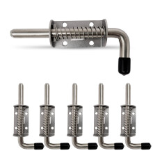 AeKeatDa 6-pack 304 staal 5 inch (128 mm) veerpin klinkslotpin geschikt voor deuren
