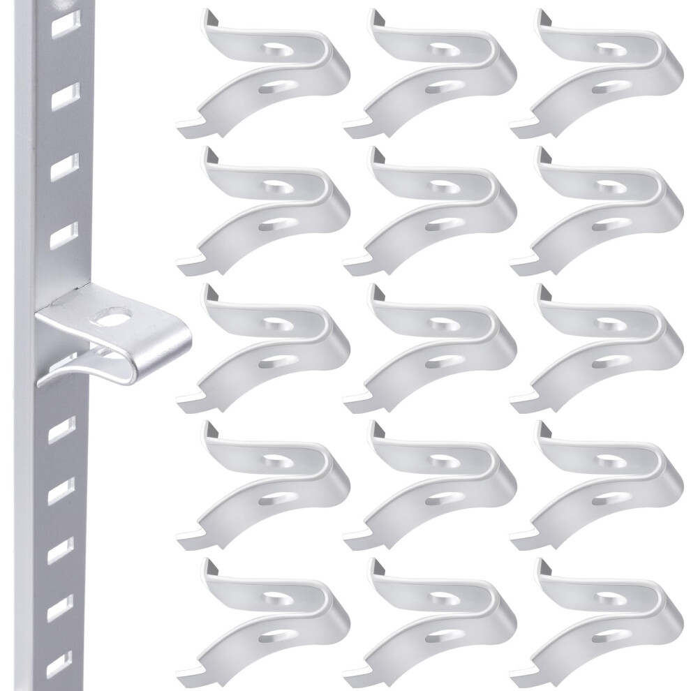 Isslly 40Pcs Cabinet Shelf Clips Metal Adjustable Shelf Bracket Clips Shelf Pegs Shelf Support Pins Pilaster Shelf Support Clip For Metal Shelving 749346891704
