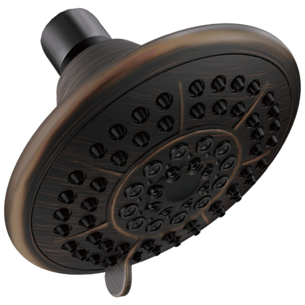 Photos - Shower System Delta Faucet 5-Setting Raincan Shower Head Oil Rubbed Bronze Rain Shower Head Round Shower Head High Pressure Shower H