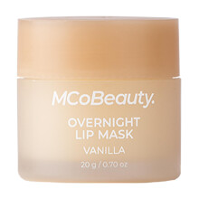 MCoBeauty Overnight Lip Mask     Feuchtigkeitsspendender Lippenbalsam mit Vanillegeschmack, vegane, tierversuchsfreie Kosmetik