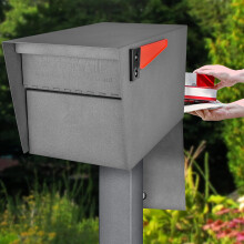 Buz   n de seguridad Mail Boss 7525V Mail Manager con cerradura de calle, de granito