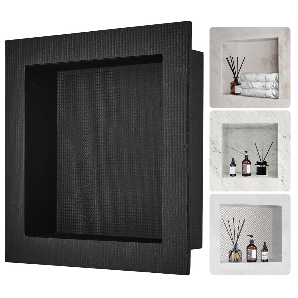 VEVOR Shower Niche 16-Inch Width x 16-Inch Height x 3.5-Inch Depth Single Shelf Organizer Wall-inserted Niche Recessed Sealed Protection Modern Soap S
