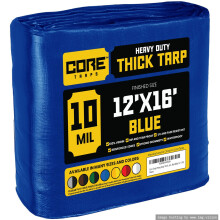 Plandeka Core Tarp Heavy Duty 10 Mil Plandeka Wodoodporna, odporna na promieniowanie UV, odporna na rozdarcia i rozdarcia plandeka polietylenowa ze w