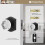 CLCTK Crystal Door Knobs Interior Vintage Passage Glass Door Knobs Matte Black Door Knobs for Hall Closet 1 Pack 3