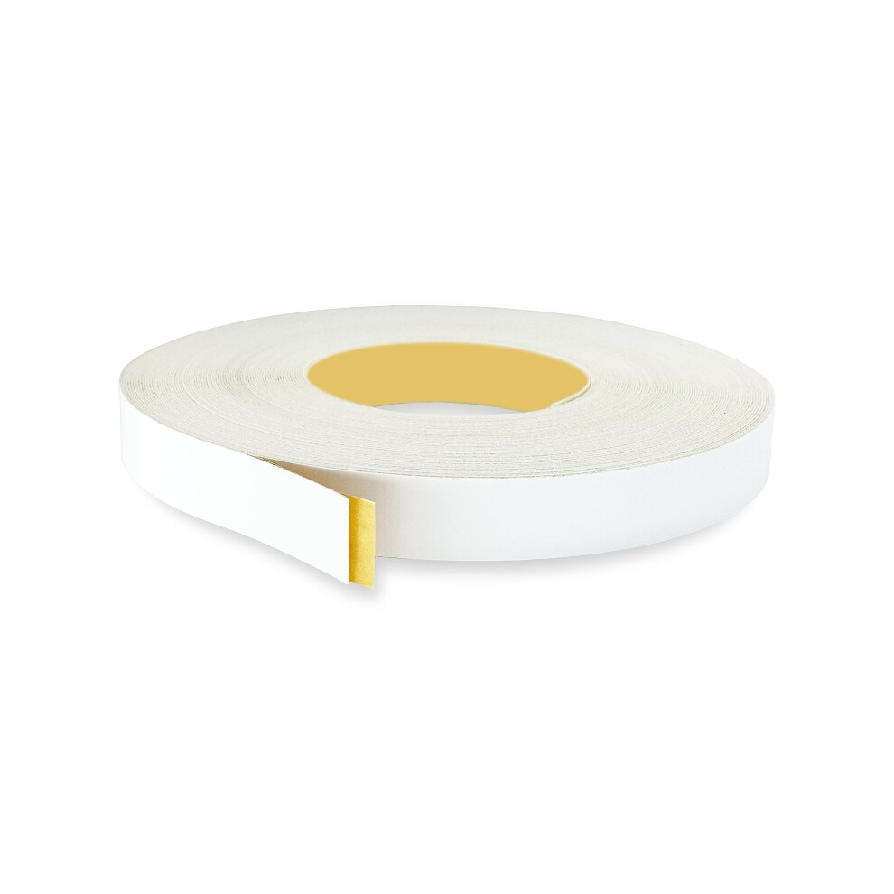 Bande de chant en PVC blanc 1 pouce x 25 pieds, adhésive, pelable, autocollante, pour placage, moulure, armoire en bois, stratifié, étagère, meub