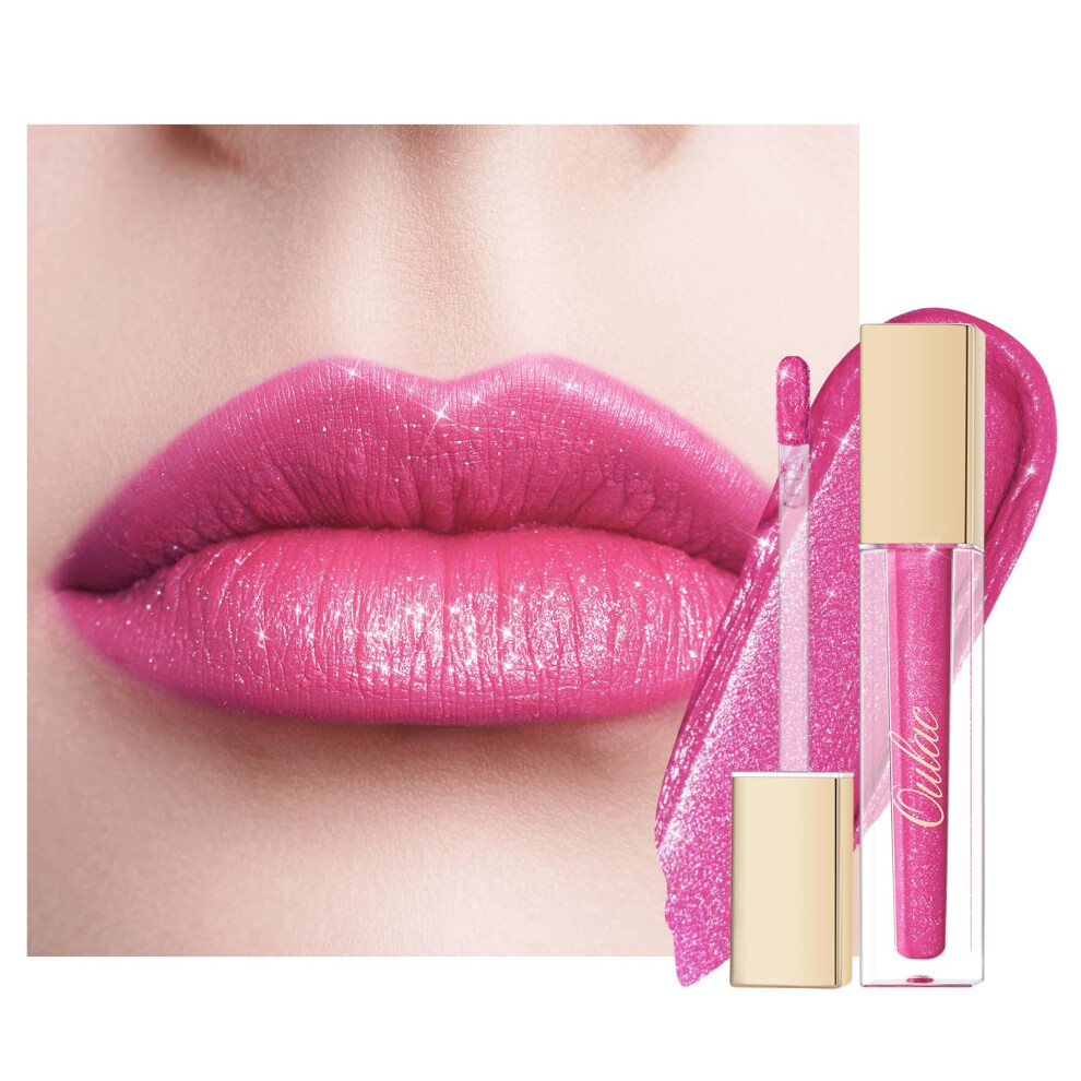 Oulac Pink Matte Liquid Lipstick For Women Long Lasting Lipstick Waterproof Lip Stain No Transfer Creamy High Pigmented Formula With Rose Oil Vega