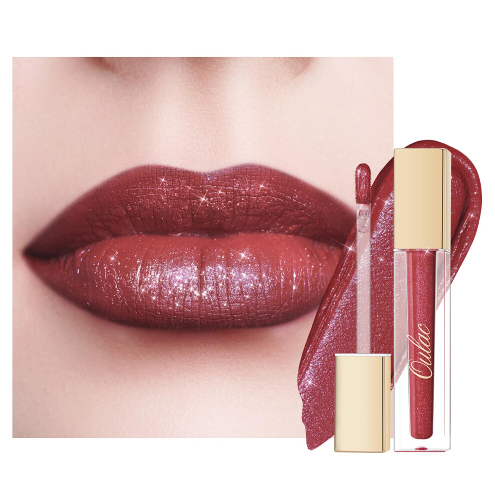 Oulac Red Matte Liquid Lipstick For Women Long Lasting Lipstick Waterproof Lip Stain No Transfer Creamy High Pigmented Formula With Rose Oil Vegan