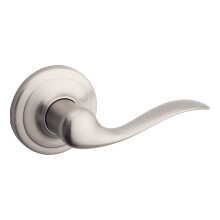 Kwikset Tustin Dummy Door Handle Single Sided Lever for Closets French Double Doors and Pantry Satin Nickel Non-Turning Right Handed Interior Pus