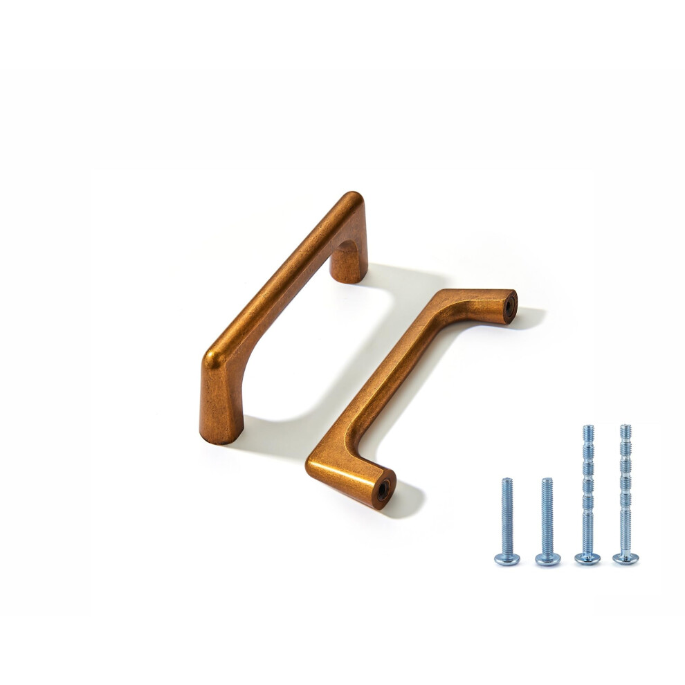 LIMUR 10 Pack 3 Inch (76 mm) Hole Center Antique Brass Cabinet Pulls - Solid Zinc Alloy Kitchen Cabinet Handles  Drawer Pulls Drawer Handle  Wardrobe-image-OPC-PGTG8ZC-NEW