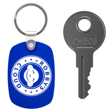 CH508 Ersttningsnyckel fr lastbilsverktygsldor mrkt CH-508-1 Robbys Cloud-nyckelring medfljer (1-pack) - Nyckelstil kan variera