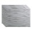 FASDE Waves Decorative Vinyl 18in x 24in Backsplash Panel in Matte White (5 Pack) 1