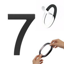 Habitable tree Self-adhesive House Numbers Acrylic House Number Modern House Numbers Black Mailbox Numbers for Outside Address Home Number for A