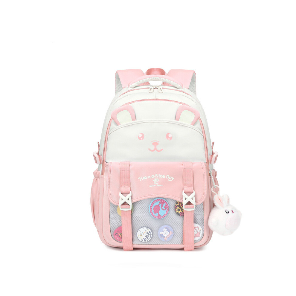 (Pink) Large Capacity Cartoon Backpack Student Backpack Womens Leisure Use Educational-image-OPC-PGTGBP6-NEW