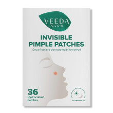 Veeda Glow Pimple Patches - Cerotti idrocolloidali per brufoli a rapida guarigione, invisibili e non irritanti, trattamento per brufoli, confezio