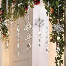 Christmas Supplies Decoration Transparent Snow Ice Edge Supplies Fake Acrylic