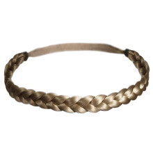 Mia Jumbo Braidie Smukt klassisk pandeb?nd lavet af syntetisk parykh?r Blondt elastisk gummib?nd til kvinder + piger 1 stk.