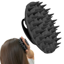 INNERNEED Hoofdhuidverzorging Massager Shampoo Borstel Nat en droog Handmatig Hoofdscrubber Haar wassen Zachte siliconen borstelharen voor haargroei