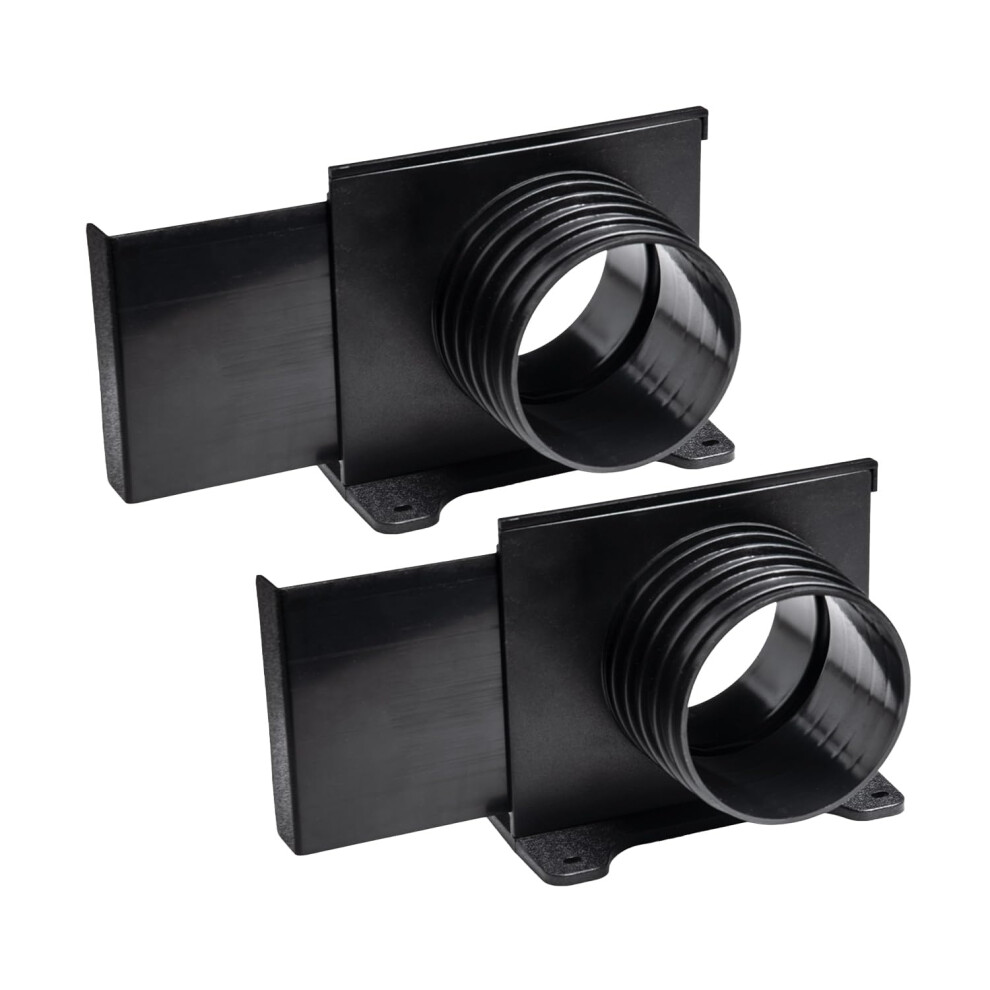 Powertec 70358-P2 4 Zoll Wandmontage-Strahltor Mit Halterung, Gewindeanschluss F R Staubabsaugung 2Er-Pack-image