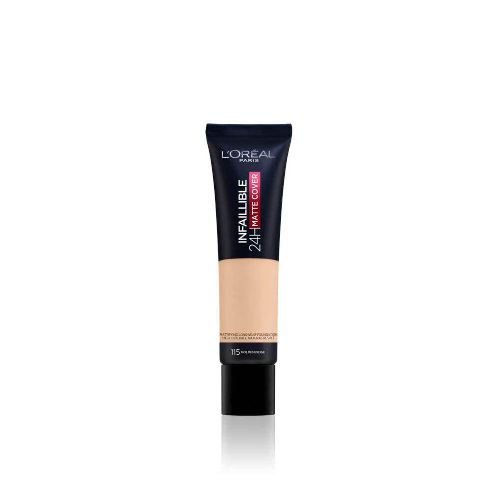 New L’oréal Paris L'oreal Paris Cover Liquid Foundation With 4% Niacinamide Long Lasting Natural Finish Available In 20 Shades Spf 25 Infallible 32H Matte Cover 3600523783809