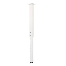 QLLY Verstelbare vierkante tafelpoot 24-40 inch 60-100cm Home Office Aangepaste DIY tafelpoten Meubelpotenset (1 wit)