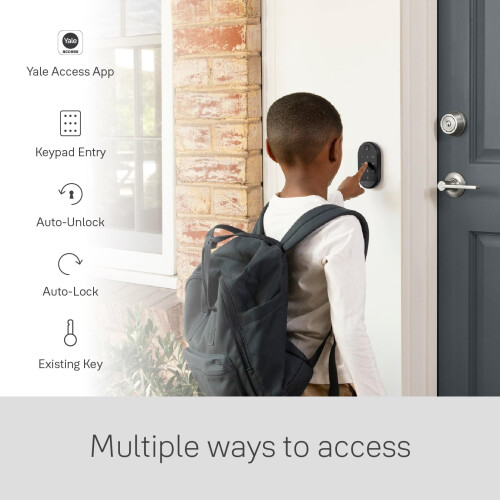 Yale Serrure connect   e Wi-Fi Yale|August avec clavier noir 2