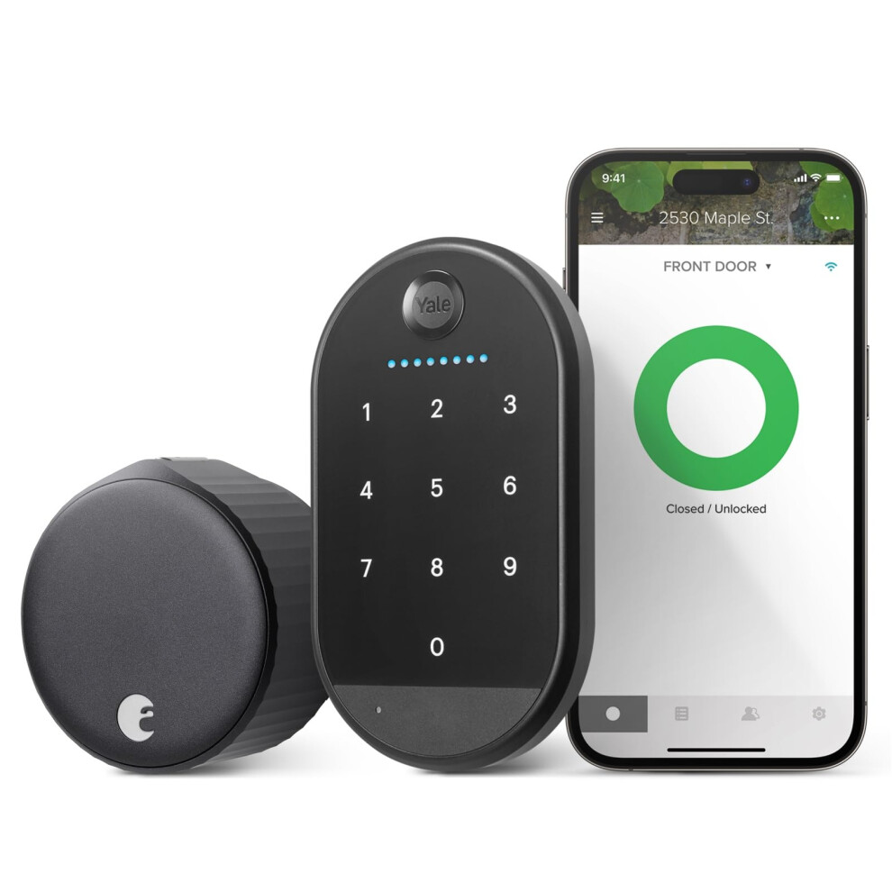 Yale|August Wi-Fi Smart Lock with Keypad  Black