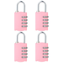 Delswin lille kombinationslås til skab 4-cifret minikombinationslås til rygsæk og bagage [Sakura pink] kombination hængelås til skolens gymnastik