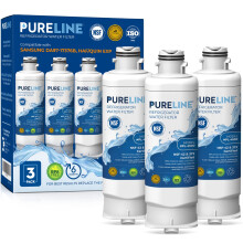 Pureline DA97-17376B Samsung Water filter Replacement HAF-QIN/EXP Refrigerator Water Filter Replacement. (3 Pack)