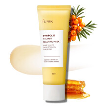 IUNIK Propolis Vitamin Glow Sleeping Mask Night Moisturizer Cream 2.03 fl oz Y  n yli kosteuttava voide Teepuu Centella Asiatica -uutteet Roikkuva