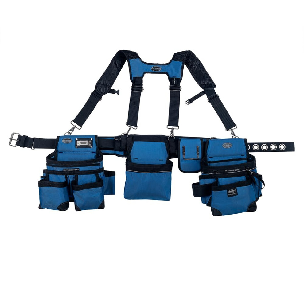 Ensemble De 3 Sacs Outils Bucket Boss Avec Bretelles, Bleu Roi 55185-RB-image