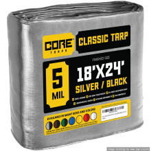 Core Tarps Classic 5 Mil Tarp Cover Vodotesn UV odoln proti roztren a roztren Poly plachta s vyztuenmi hranami pro strechu Camping Patio Kryt