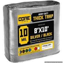 Core Tarps Heavy Duty 10 Mil Tarp Cover Vodotesn Poly plachta odoln proti UV zren a roztren s vyztuenmi okraji pro stren kempingov clun s