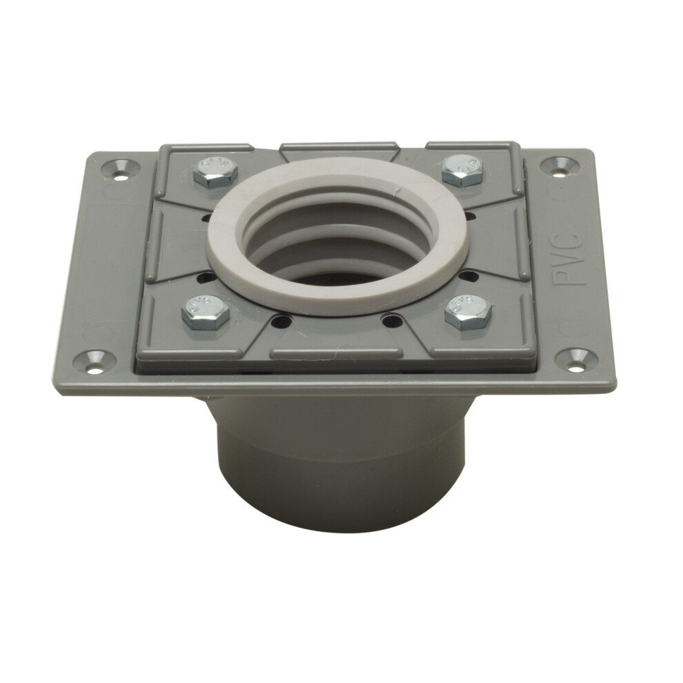 Base de caniveau de douche en PVC ABDB55 de marque ALFI avec raccord en caoutchouc