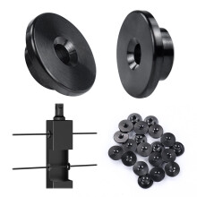 Muzata 40Pack Preto 1/8" Protetor de Cabo para Postes de Metal Nível