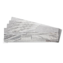 Tic Tac Tiles Peel and Stick Self Adhesive Removable Stick On Kitchen Backsplash Bathroom 3D Stone Tiles (12-Sheet) (Sand Gray)