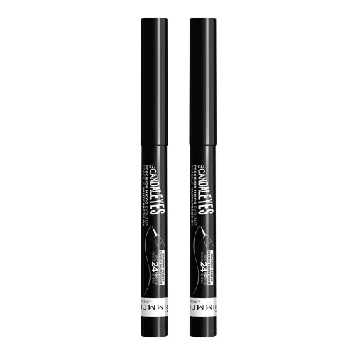 Rimmel Rimmel, Scandaleyes Thick & Thin Eyeliner REDESIGN Svart, 2-pack